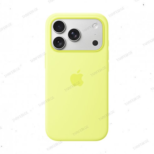 MGFF4ZM/A iPhone 17 Pro Silicone Case with MagSafe – Neon Yellow
