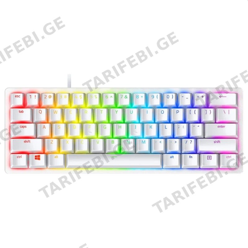 სათამაშო კლავიატურა RAZER HUNTSMAN MINI MERCURY RZ03-03390300-R3M1 თეთრი