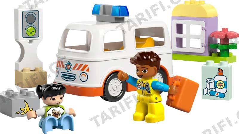 კონსტრუქტორი LEGO CONSTRUCTOR DUPLO CLASSIC AMBULANCE WITH DRIVER