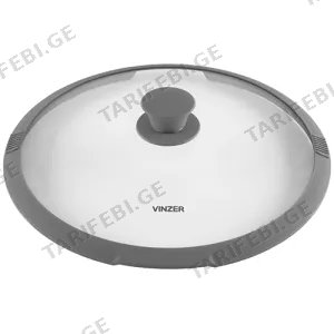 თავსახური Vinzer Glass Lid with Silicone Rim, 24 cm, 50250