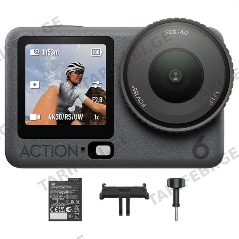 ექშენ კამერა DJI OSMO ACTION 6 STANDARD COMBO შავი