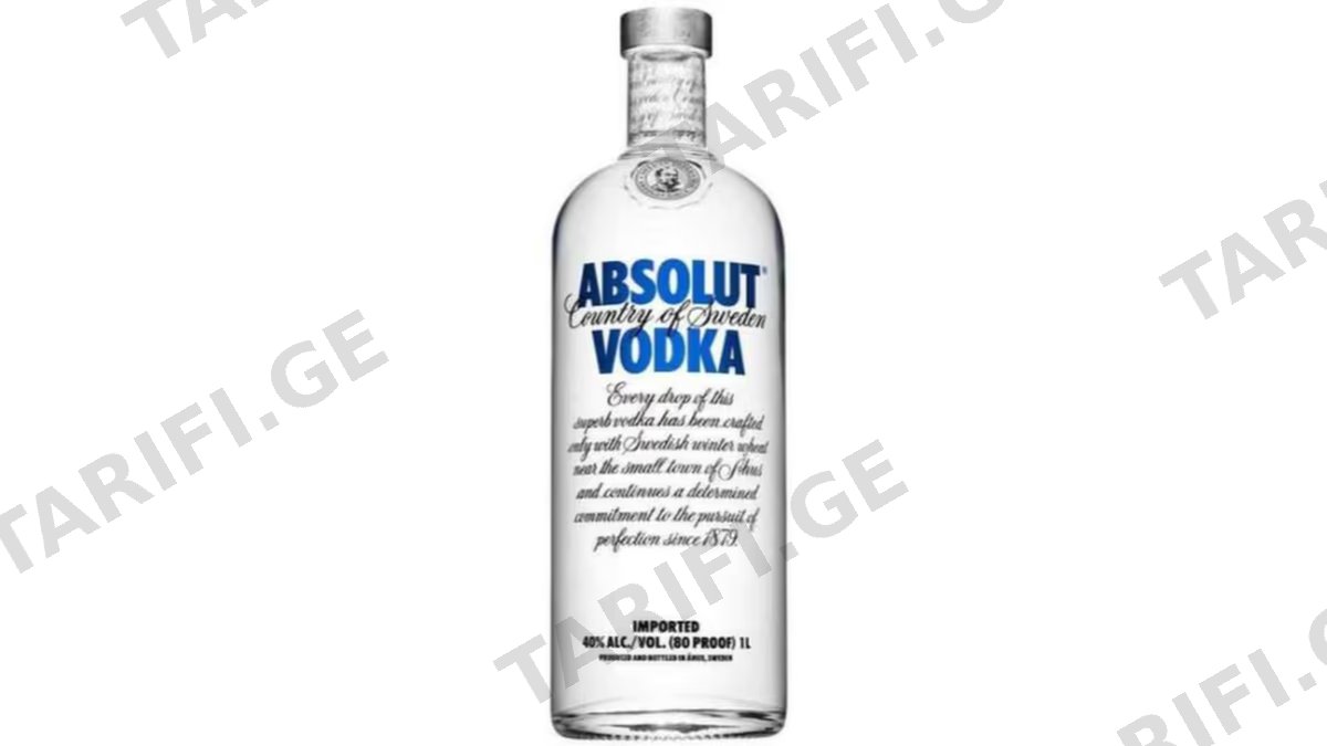 ABSOLUT BLUE-არაყი "აბსოლუტი,ბლუ" 40% 1ლ