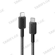 Anker 322 USB-C to USB-C 0.9m A81F5G11 Black მობილურის კაბელი