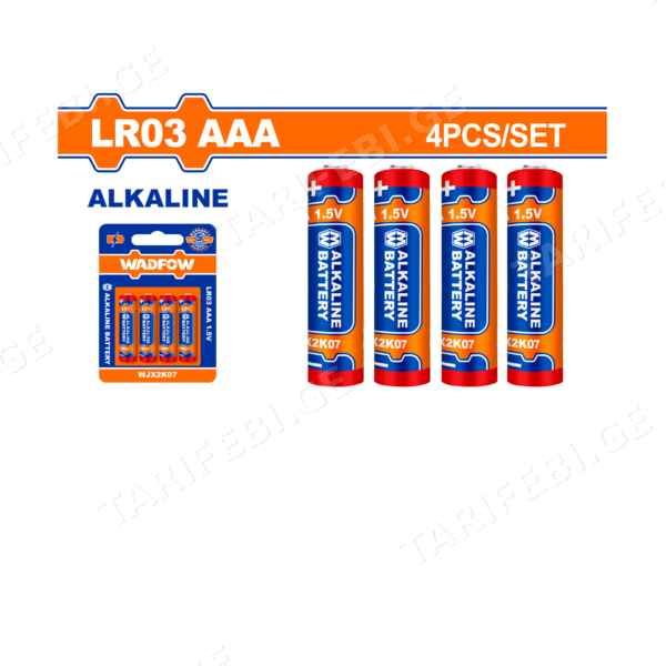 ელემენტი WADFOW 1.5V LR03 AAA (WJX2K07) WADFOW