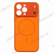 iPhone 17 Pro Style Case with MagSafe Orange მობილური ტელეფონის ქეისი