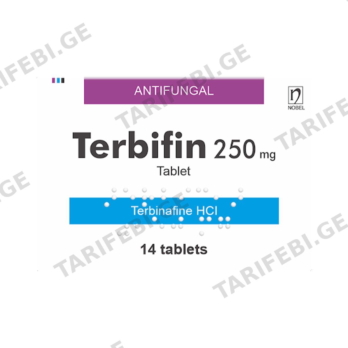 ტერბიფინი - Terbifin 250მგ 14 ტაბლეტი