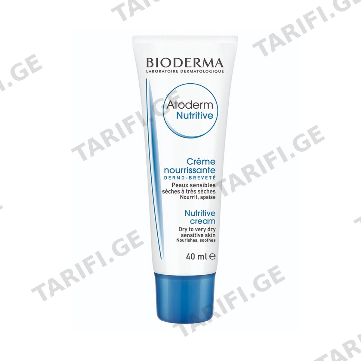 სახის კრემი Atoderm Nutritive 40მლ 3008 ბიოდერმა - Bioderma