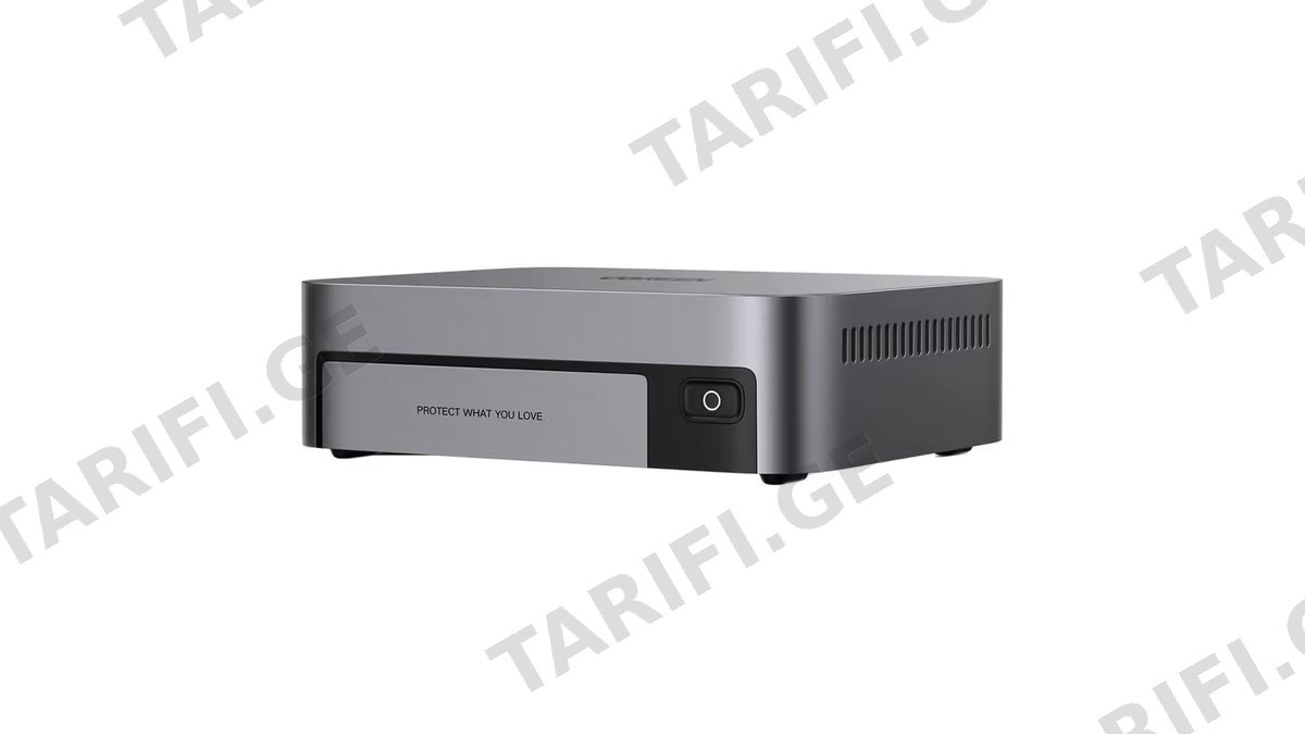 Storage System UGREEN NASync DXP480T Plus (25892), Intel i5-1235U, 8GB, 128GB, Diskless, RJ45, USB, HDMI, Space Gray