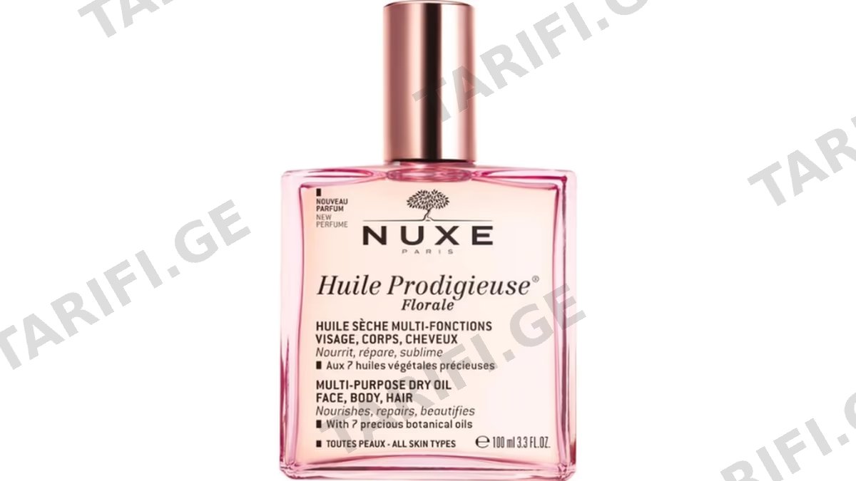 ნუქსი ზეთი 5946 Huile Prodigieuse Florale მშრალი მრავალფუნქც. ყველა ტიპის კანი/თმა 100მლ *