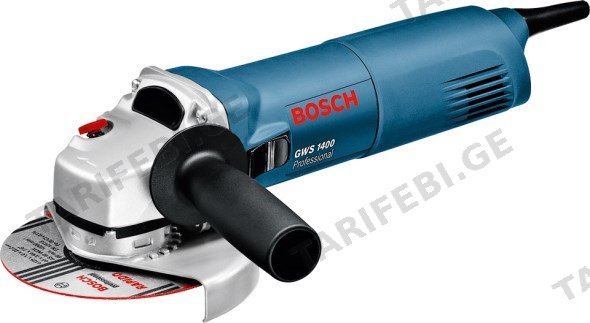 კუთხის სახეხი მანქანა Bosch GWS 1400 Professional 1400W