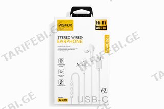 Aspor Earphone Wired A239