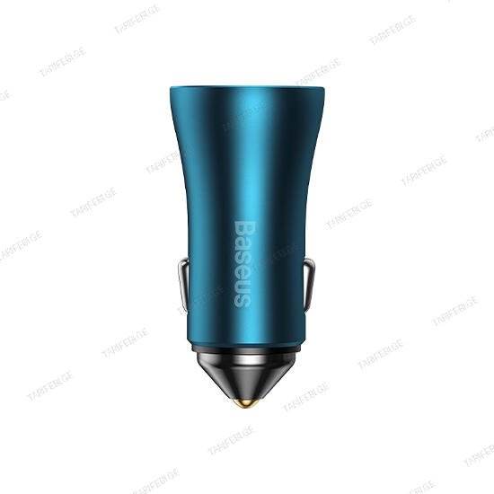 Baseus Golden Contactor Pro Dual Fast Charger Car Charger C+C 40W CGJP000003 Blue