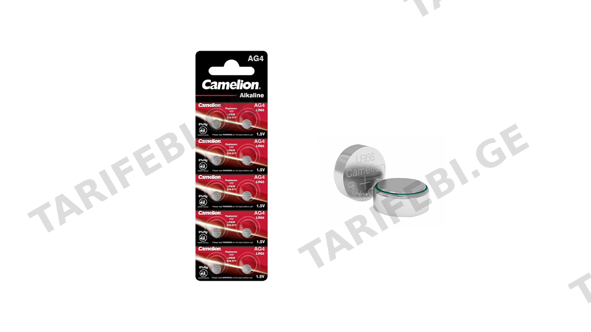 Camelion Alkaline AG4/LR66 ელემენტი (1ცალი)