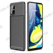 კარბონის ქეისი Samsung Galaxy A51 Focus Carbon Case - შავი