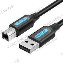 VENTION CQUBF USB 2.0 C Male to B Male 2A Cable 1M Black