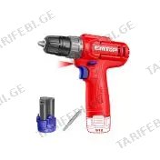 ხრახნდამჭერი ელემენტით Emtop 20N-m cordless drill ECDL12456