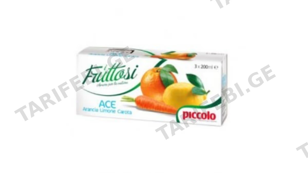 PICCOLO წვენი აისი მულტი ხილი 200მლ