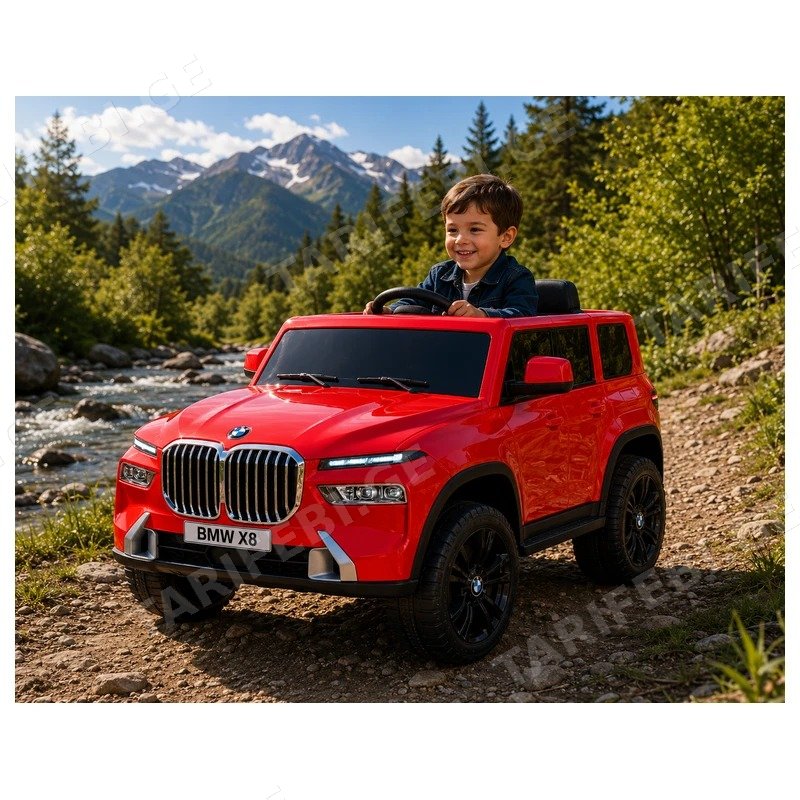 საბავშვო ელექტრო მანქანა 4 ძრავით BMW 5588-X8-R 12V