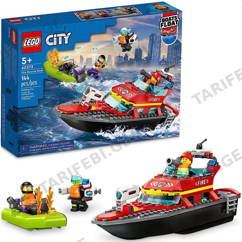 კონსტრუქტორი LEGO FIRE RESCUE BOAT (60373)
