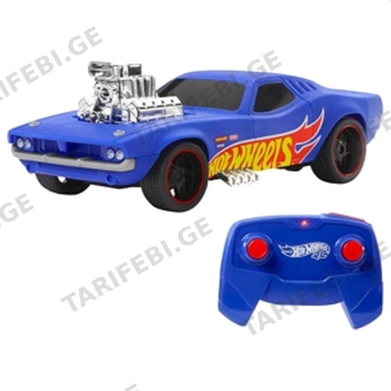 სათამაშო მანქანა დისტანციური მართვით MATTEL HOT WHEELS RODGER DODGER HTP54 1:16 ლურჯი