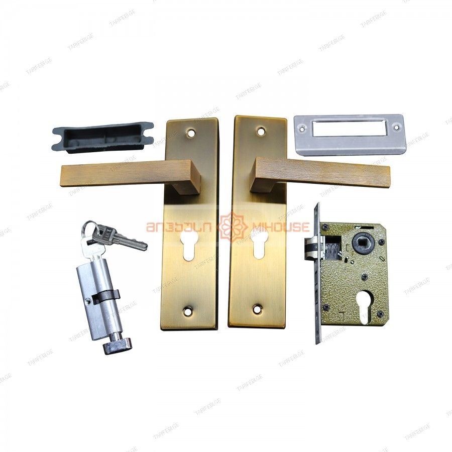კარის სახელურის კომპლექტი საკეტით GOOD LOCK 2-002-G861