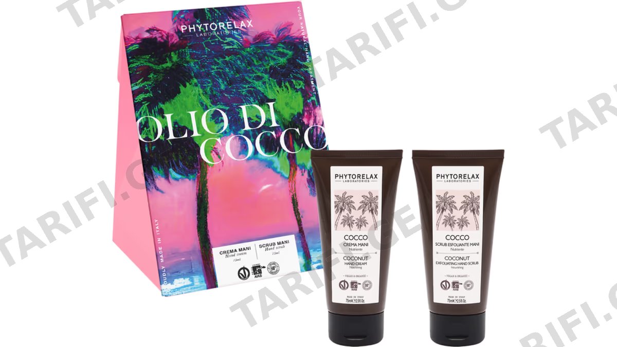 ფიტორილექსი ნაკრები 2882 Coconut ხელისა და ფრჩხილის კრემი 75მლ. და სკრაბი 75მლ