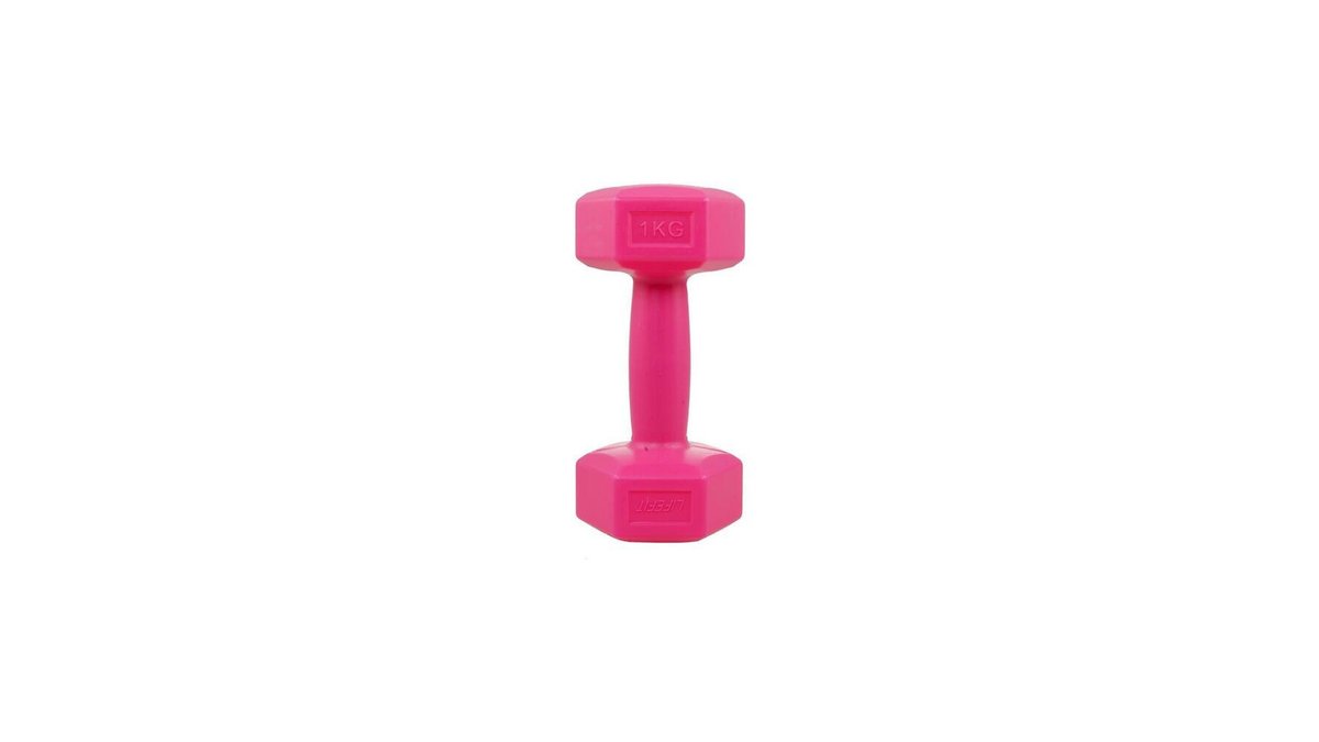 "LifeFit"- ჰანტელები 1კგ ვარდისფერი