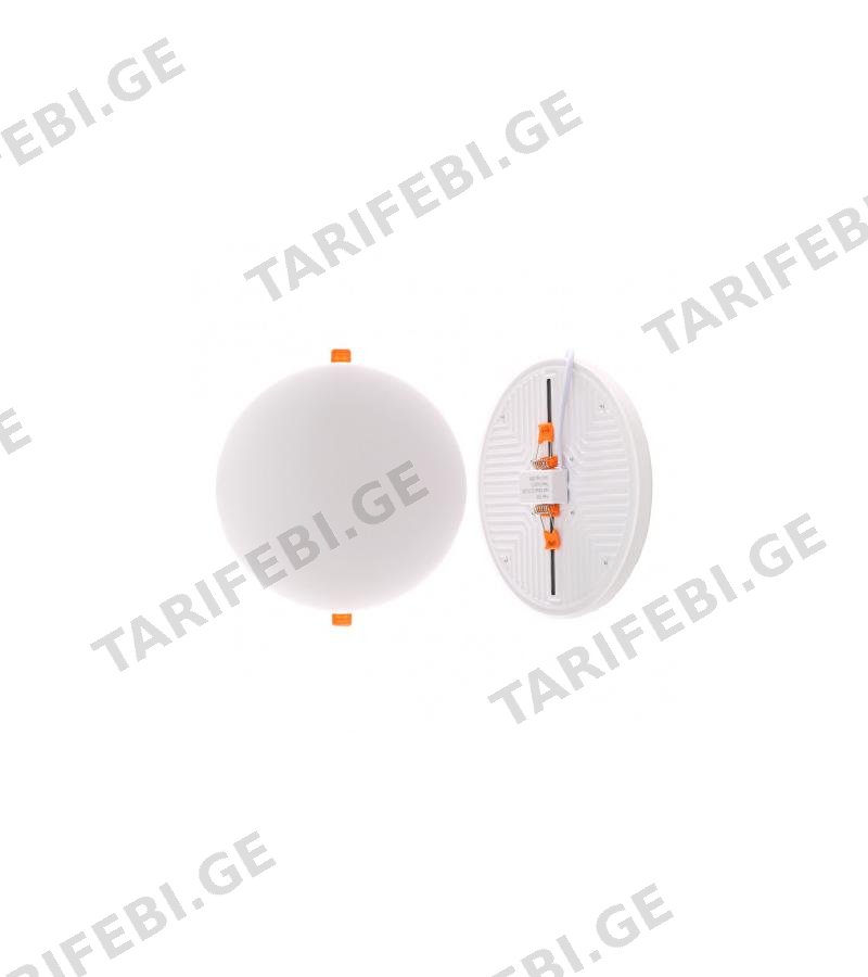 მნათი მოწ. LED მისადგმელი მრგვალი ROUND XPL-1901C9R 9 W 6500K SENCE