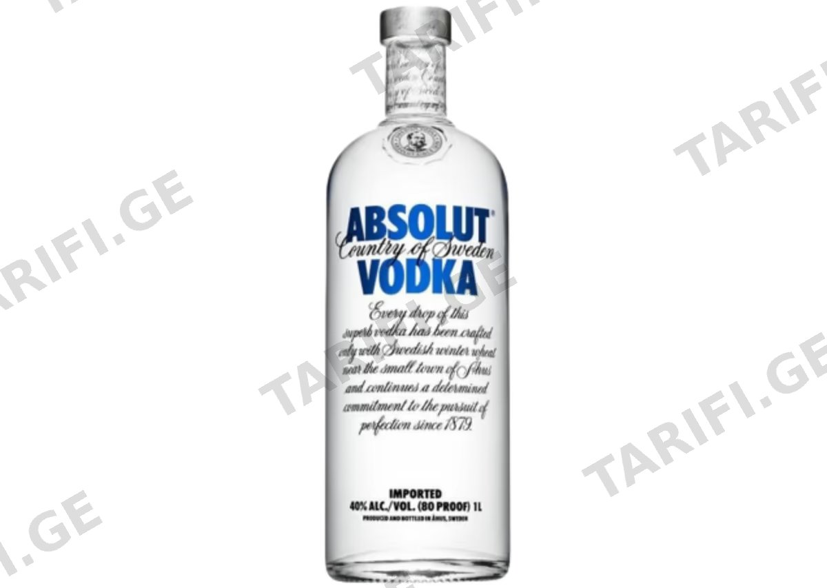 არაყი Absolut Blue - 1L