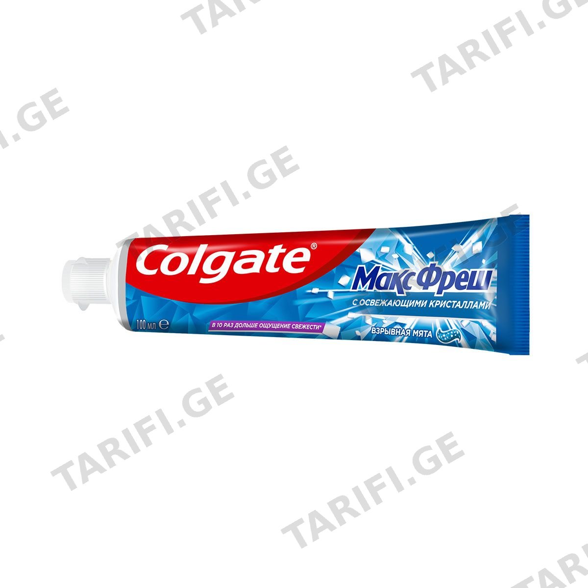 კბილის პასტა Max Fresh Cool Mint ლურჯი 100მლ ქოლგეითი - Colgate