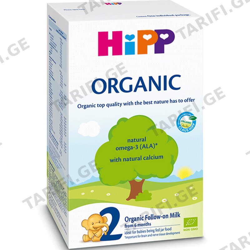 HiPP 2 ORGANIC (6 თვიდან, 300 გრ)