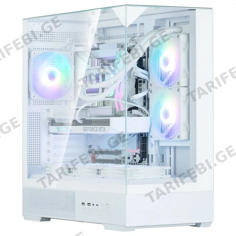კომპიუტერის ქეისი MID TOWER ZALMAN P40 PRISM WHITE