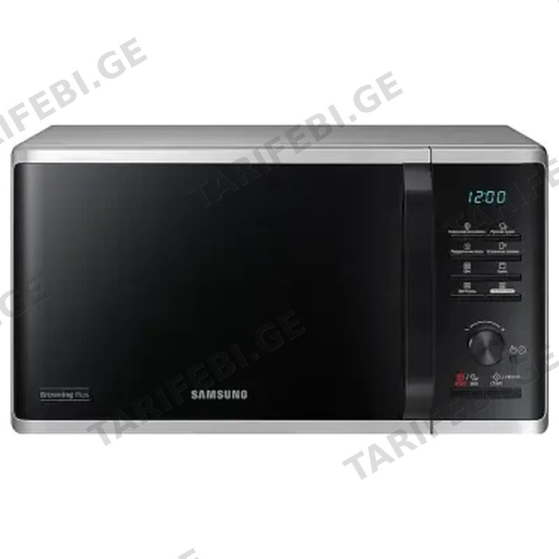 მიკროტალღური ღუმელი გრილით SAMSUNG MG23K3515AS/BW 23 ლიტრი ვერცხლისფერი