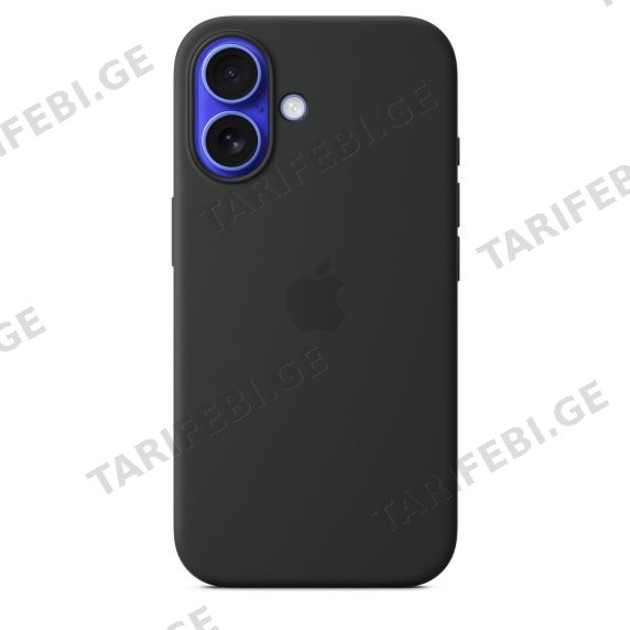 ქეისი iPhone 16 Silicone Case - Black MYY13ZM/A