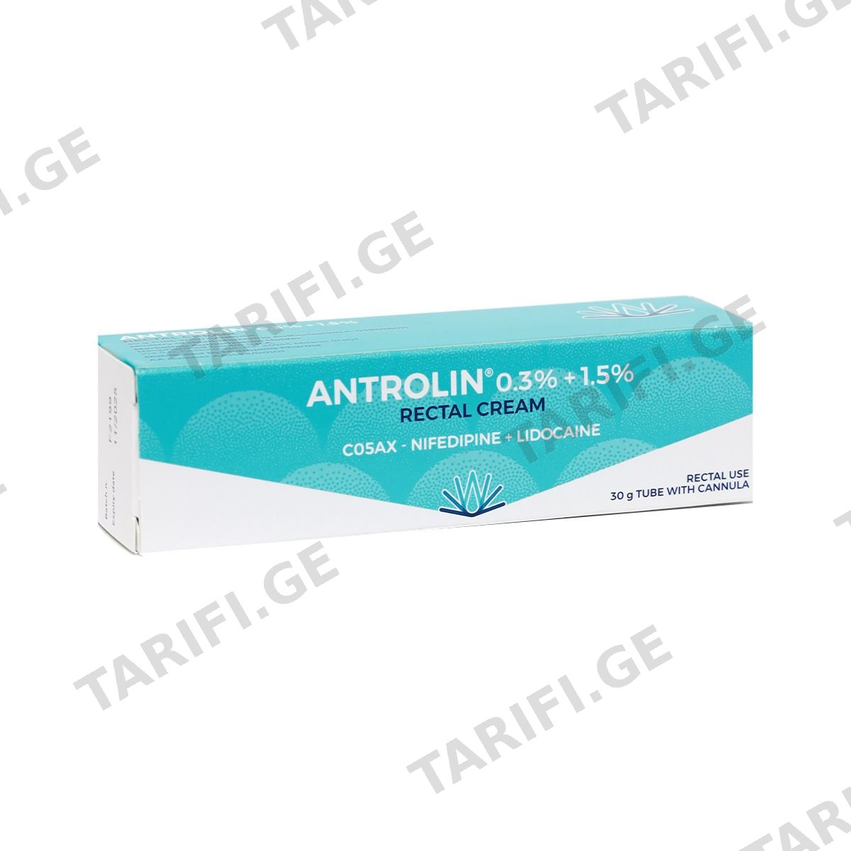 ანტროლინი - Antrolin 0.3%+1.5% კრემი 30გ.