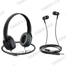 HOCO W24 Enlighten headphones with mic set BLUE ყურსასმენი მიკროფონით