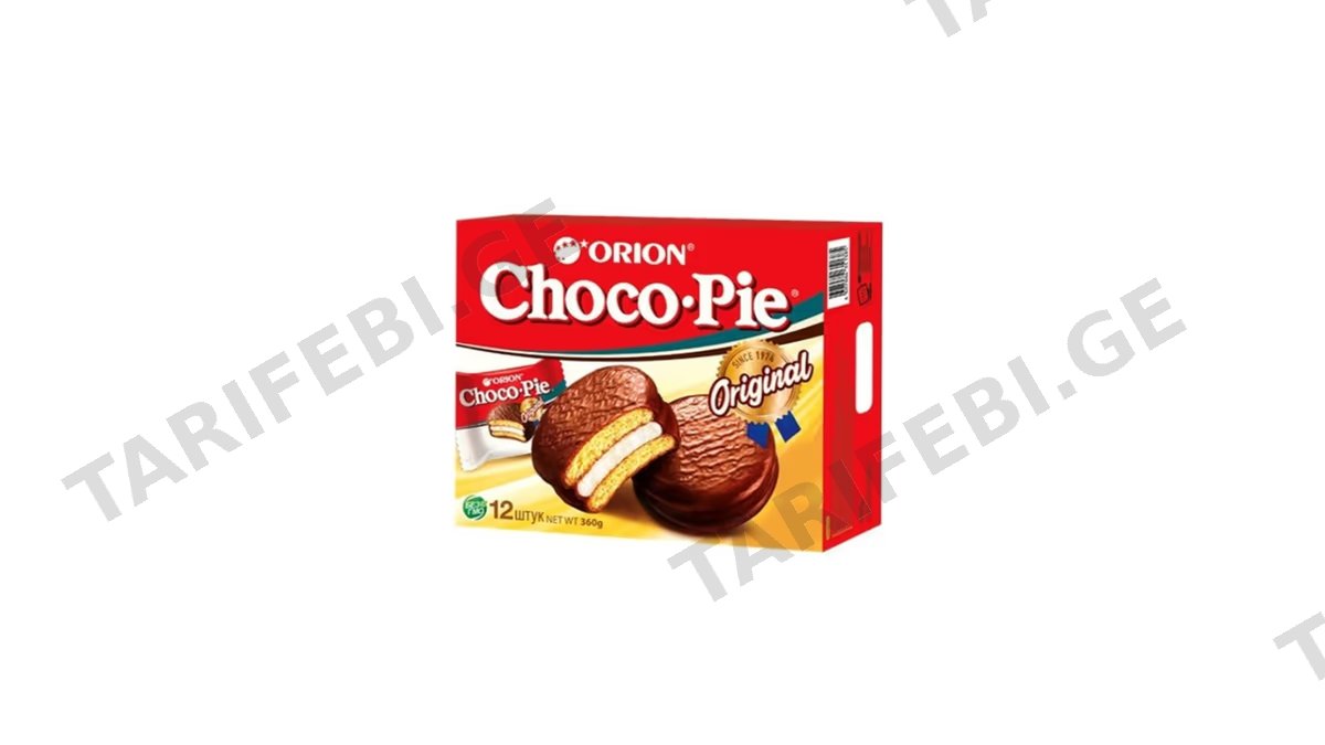 CHOCO PIE-ბისკვიტი შოკოლადით 12ც.30გრ