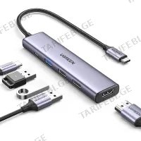 USB-C ჰაბი UGREEN CM478 (15495) GREY