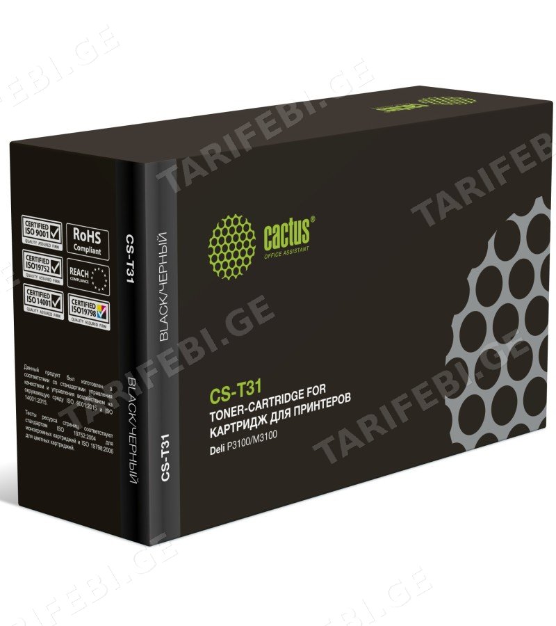 კარტრიჯი T31 3500 sh. P3100 Series & M3100 Se მწარ. deli