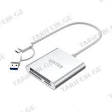 UNITEK Y-9313D USB 3.0 CARD READERS ბარათის წამკითხველი