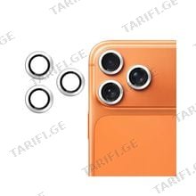 Glass Pro+ Eagle Eye Camera Pro For Apple iphone 17 Pro/17 Pro Max Silver კამერის დამცავი