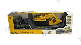 🏗️ Excavator Transport — სამშენებლო ტრაილერი ექსკავატორით