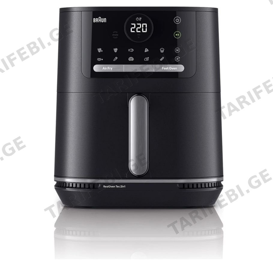 აეროგრილი BRAUN HF5050IBK 6 ლიტრი ზედა ქვედა წვა