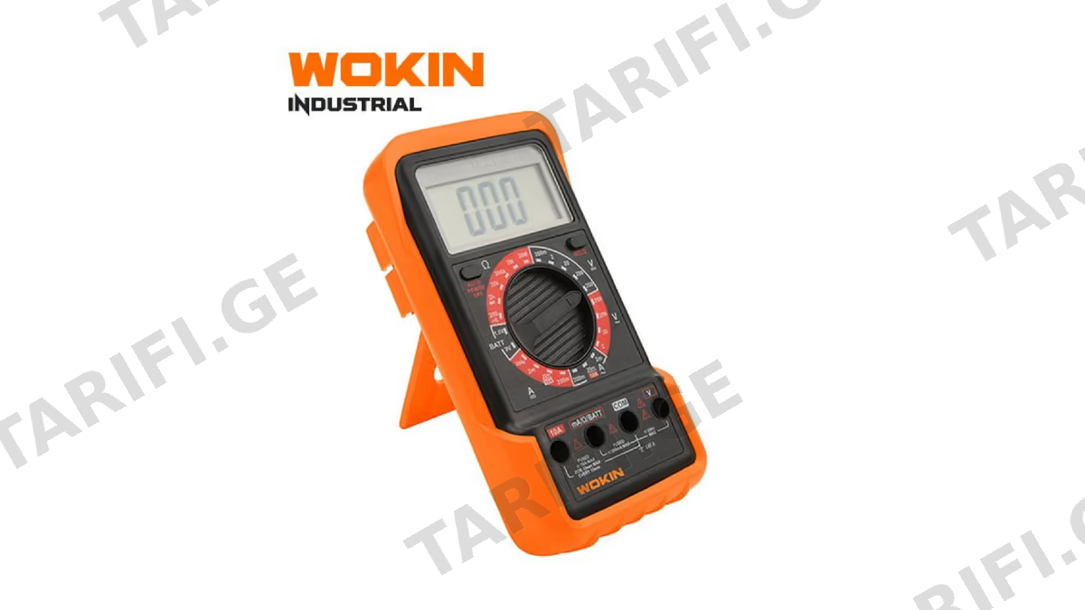 ციფრული მულტიმეტრი Wokin 551001, DIigital Multimeter, Black/Orange
