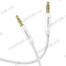 HOCO UPA19 AUX audio cable(L=1M) SILVER