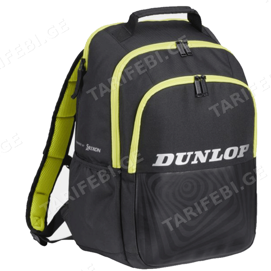 ჩოგბურთის ჩანთა DUNLOP SX-PERFORMANCE (ყვითელი/შავი/ზურგჩანთა)