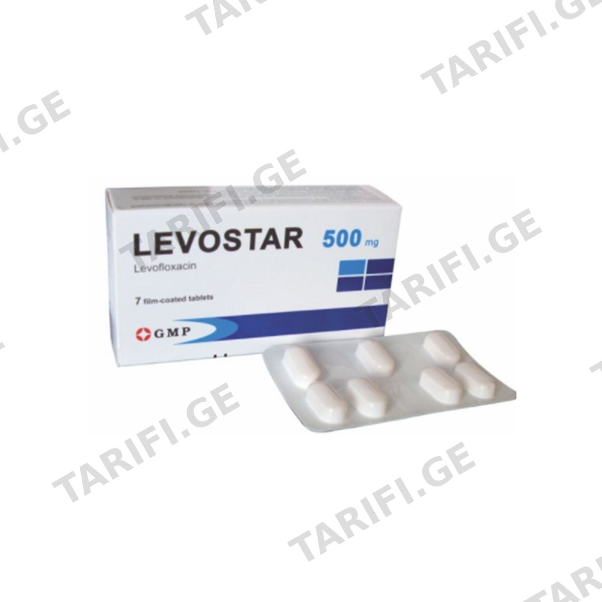 ლევოსტარი 500მგ 7 ტაბლეტი GMP