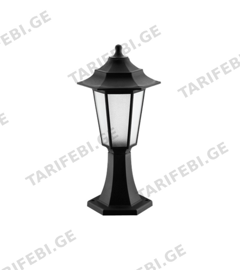 განათება ბაღის BEGONYA-1 LAMP BLACK E27 #400.010.116 TEB ELEKTRIK
