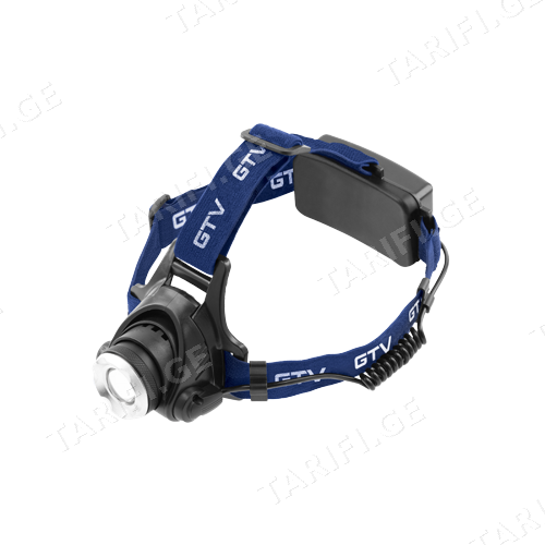 ფანარი თავზე გასაკეთებელი GTV LED 2 AAA 6W 350lm 6400K 275m IP44 შავი
