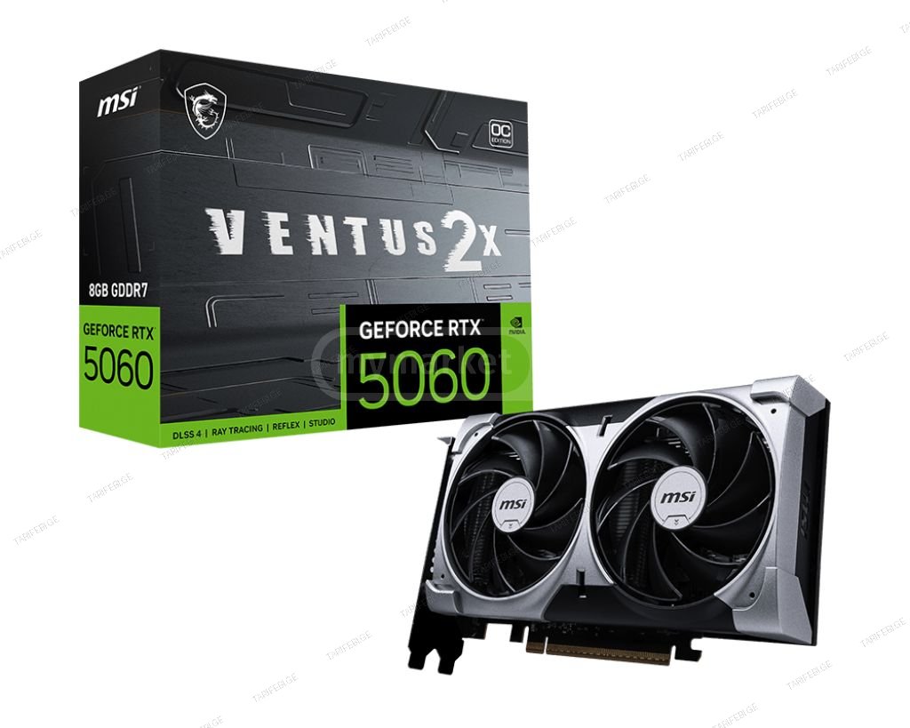 ვიდეობარათი MSI GeForce RTX 5060 8GB GDDR7 VENTUS 2X OC